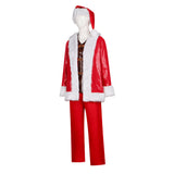 Violent Night Nick Red Santa Claus Suit Cosplay Costume Halloween Carnival Party Suit