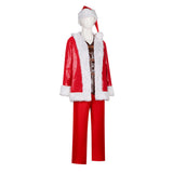 Violent Night Nick Red Santa Claus Suit Cosplay Costume Halloween Carnival Party Suit