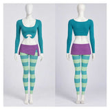 W.I.T.C.H Irma Lair Women Green Outfit Cosplay Costume Halloween Carnival Party Suit