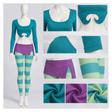 W.I.T.C.H Irma Lair Women Green Outfit Cosplay Costume Halloween Carnival Party Suit