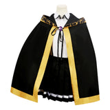 Wand and Sword The Wizard Knight Tale Lihanna Owenzaus Black Outfit Cosplay Costume Halloween Carnival Party Suit