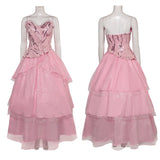 Glinda Pink Dress Cosplay Costume Outfits Halloween Carnival Suit