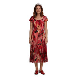 Widow‘s Bay Patricia Women Red Dress Cosplay Costume Halloween Carnival Party Suit