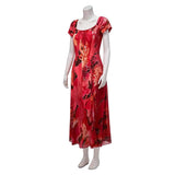 Widow‘s Bay Patricia Women Red Dress Cosplay Costume Halloween Carnival Party Suit