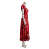 Widow‘s Bay Patricia Women Red Dress Cosplay Costume Halloween Carnival Party Suit