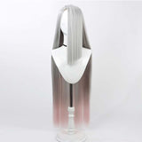 Hazbin Hotel Vagina Cosplay Wigs Unisex White Synthetic Hair Wig Halloween Carnival Accessories