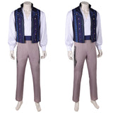 Fiyero Cosplay Costume Male Blue Vest Suit Halloween Carnival Suit