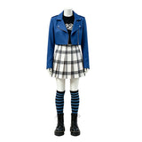 Wizards Beyond Waverly Place Billie Women Blue School Uniform Cosplay Costume Halloween Carnival Party Suit