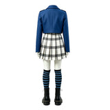 Wizards Beyond Waverly Place Billie Women Blue School Uniform Cosplay Costume Halloween Carnival Party Suit