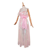 Wuthering Heights Catherine Earnshaw Pink Dress Cosplay Costume Halloween Carnival Party Suit
