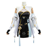 Wuthering Waves Baizhi Black White Dress Pro Cosplay Costume Halloween Carnival Party Suit
