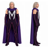 X-Men '97 Magneto Purple Jumpsuit Cosplay Costume Halloween Carnival Party Suit