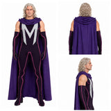 X-Men '97 Magneto Purple Jumpsuit Cosplay Costume Halloween Carnival Party Suit