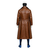 X-Men ‘97 Gambit Black Jumpsuit with Brown Trench Coat Cosplay Costume Halloween Carnival Party Suit