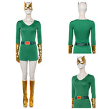 X-Men ‘97 Jean Women Green Outfit Cosplay Costume Halloween Carnival Party Suit