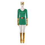 X-Men ‘97 Jean Women Green Outfit Cosplay Costume Halloween Carnival Party Suit