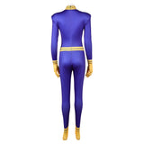 X-Men ‘97 Polaris Women Blue Jumpsuit Cosplay Costume Halloween Carnival Party Suit