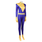 X-Men ‘97 Polaris Women Blue Jumpsuit Cosplay Costume Halloween Carnival Party Suit