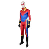 X-Men ‘97 Sunspot Red Jumpsuit Cosplay Costume Halloween Carnival Party Suit