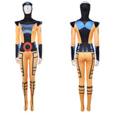 X-Men Jean Women Yellow Jumpsuit Cosplay Costume Halloween Carnival Party Suit