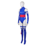 X-Men Psylocke Women Blue Outfit Cosplay Costume Halloween Carnival Party Suit