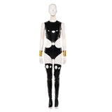 X-Men Storm Women Black Outfit Cosplay Costume Halloween Carnival Party Suit
