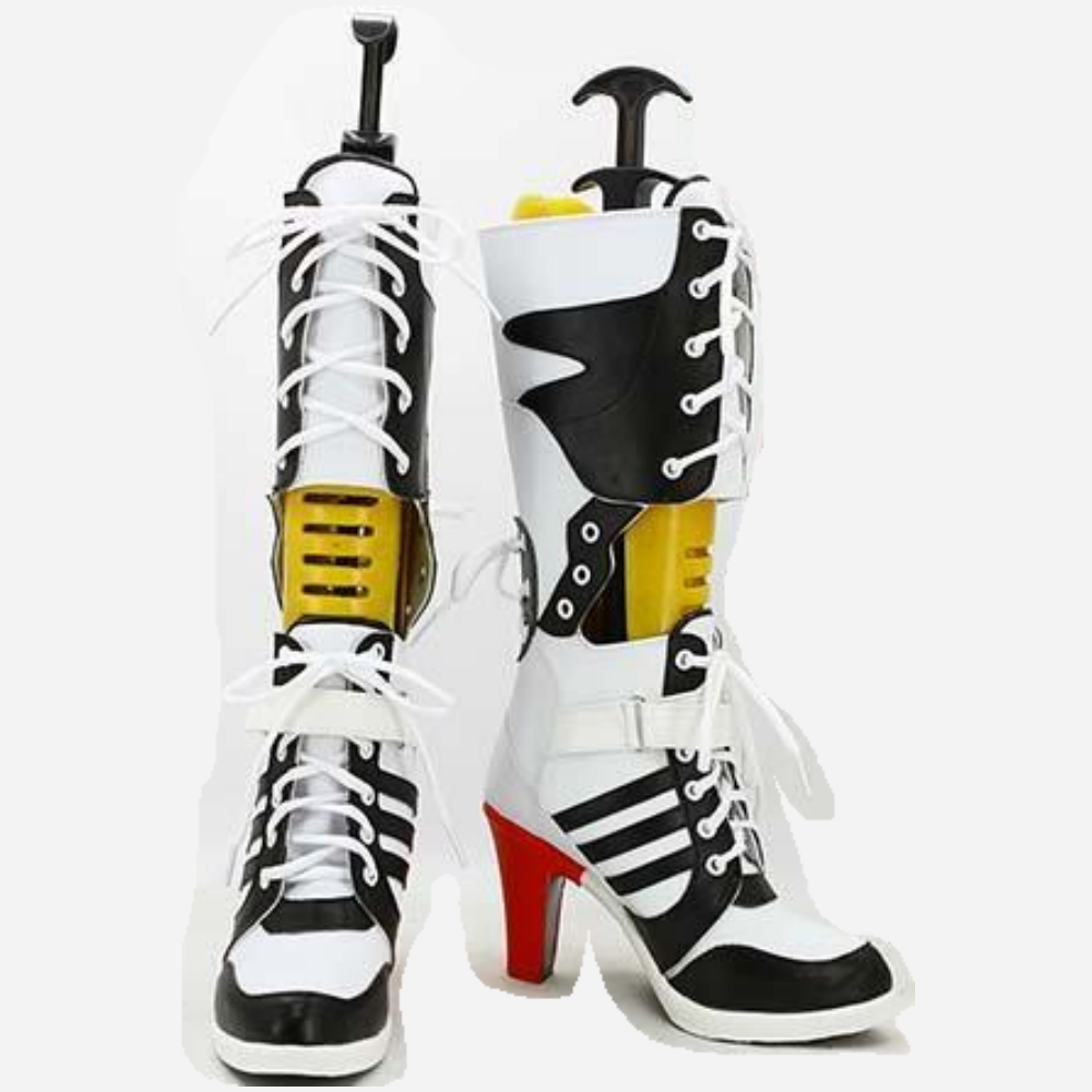 The Suicide Squad Harley Quinn Boots High Heel Shoes Cosplay Outfit