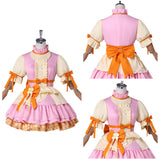 Yor Anya Women Pink Dress Cosplay Costume Halloween Carnival Party Suit