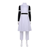 Yuka Okkotsu White Outfit Cosplay Costume Halloween Carnival Party Suit 