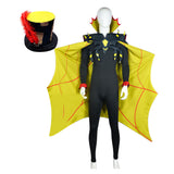 Hazbin Hotel Zestial Cosplay Costume Unsiex Black Unlock Cloak SuitHalloween Carnival Suit