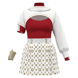 Zombies 4: Dawn of the Vampires Costume Nova Kids Cosplay Red Dress For Children Female Halloween Carnival Suit