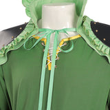 Zorro Green Outfit with Cape Cosplay Costume Halloween Carnival Party Suit
