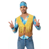 Adult 70s Hippie Cosplay Costume Retro Disco Fancy Dress Outfits Halloween Carnival Suit