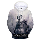 Moon Knight Cosplay Hoodie 3D Printed Hooded Sweatshirt Men Women Casual Streetwear Pullover