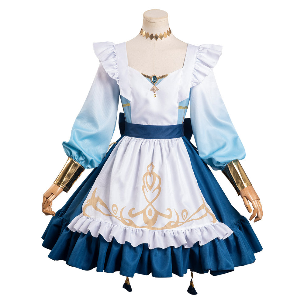 Genshin Impact-Nilou Cosplay Costume Maid Dress Outfits Halloween Carnival Suit