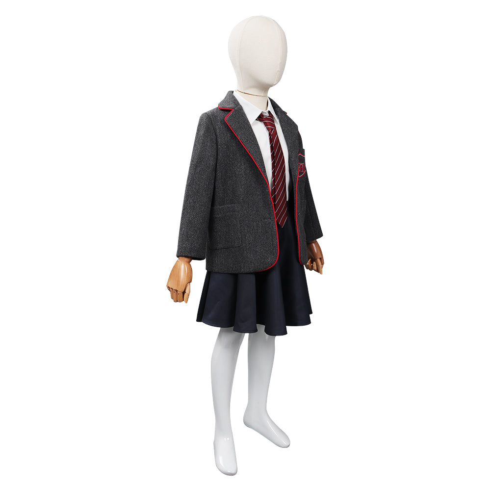 Roald Dahl’s Matilda the Musical Cosplay Costume Kids Children Uniform Skirt Shirt Necktie Outfits Halloween Carnival Suit