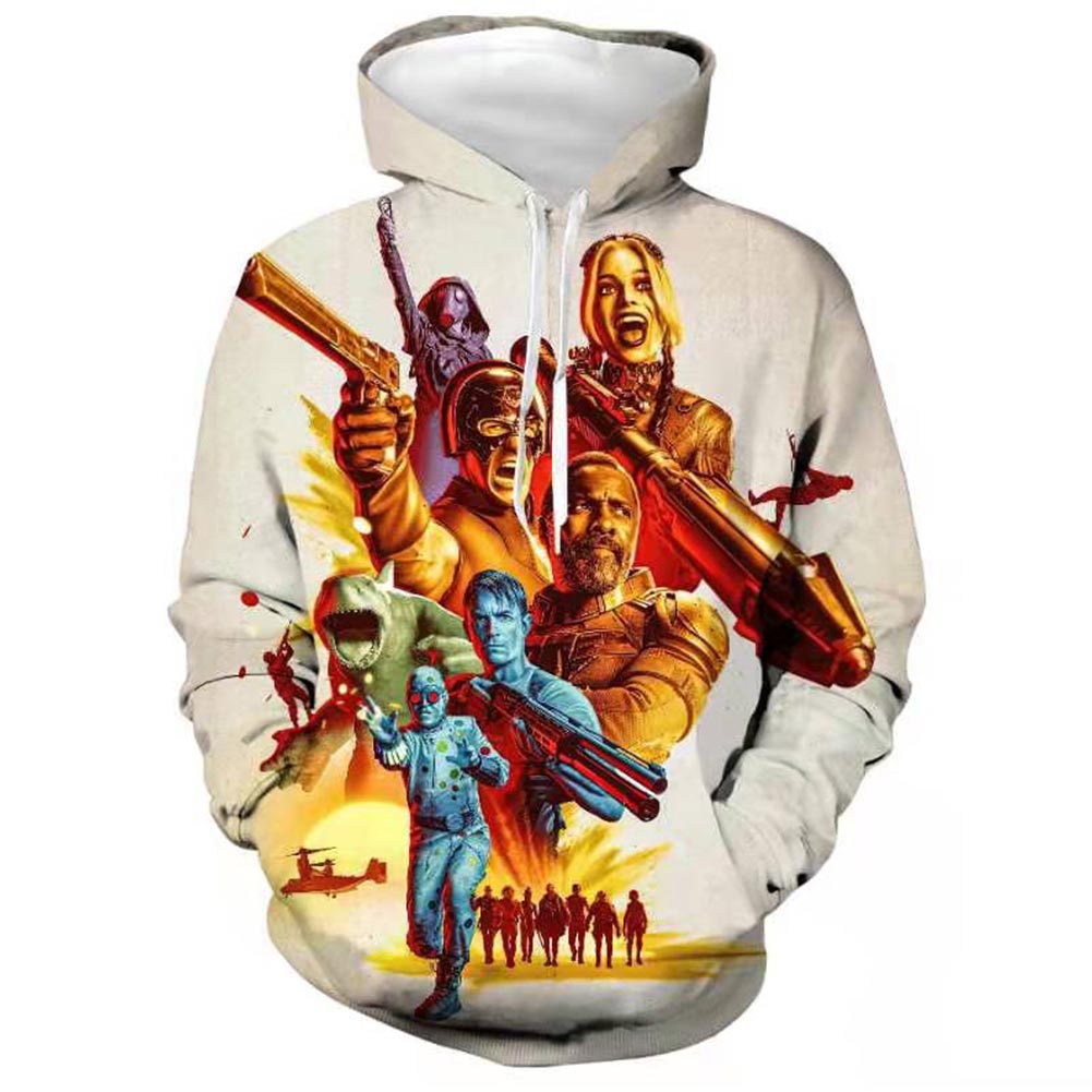 The Suicide Squad Cosplay Hoodie Men Women 3D Print Sweatshirt Pullover