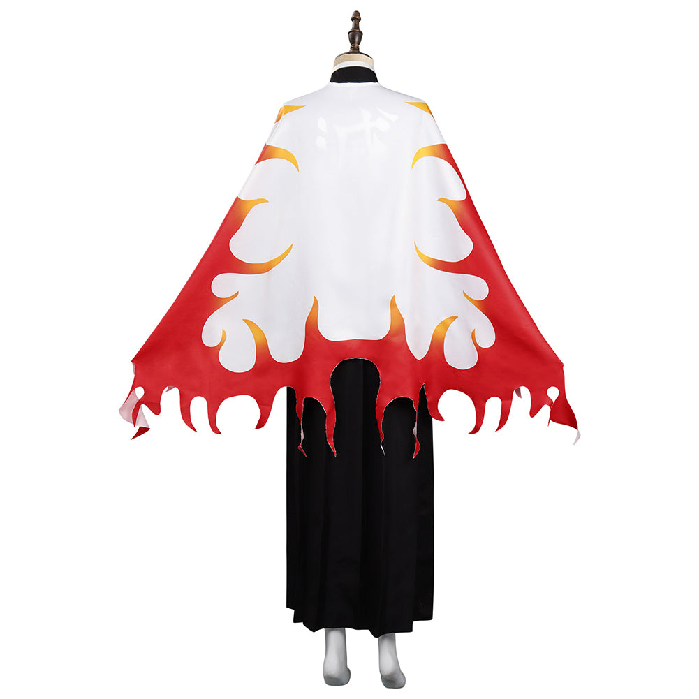 Women Demon Slayer Rengoku Kyoujurou Cosplay Costume Outfits Halloween Carnival Suit