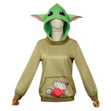 Yoda baby Cosplay Costume  Hoodies Coat Outfits Halloween Carnival Suit