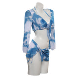 Sexy Bikini Swimsuit  Cosplay Costume Cloak Halloween Carnival Party Disguise Suit