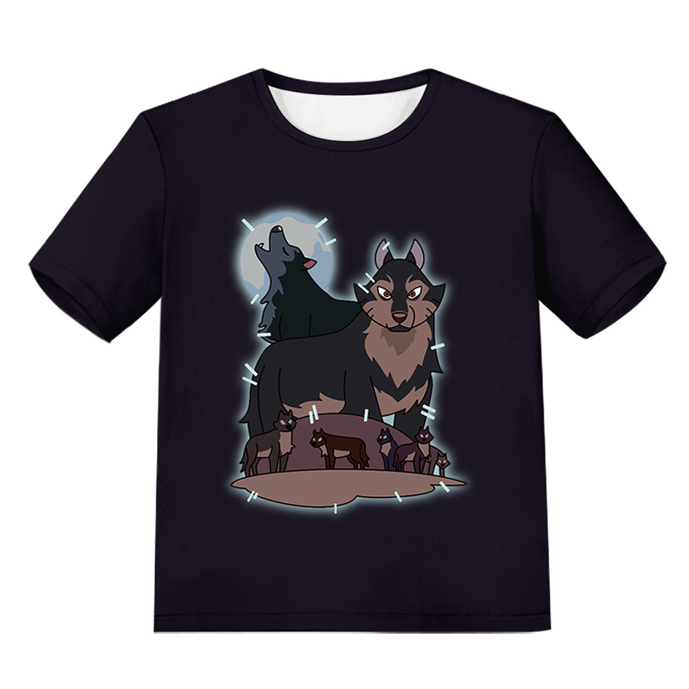Kids The Owl House Season 3 Hunter Cosplay T-shirt Summer  Short Sleeve Shirt