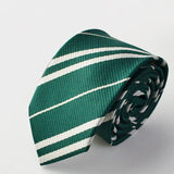 Harry Potter Slytherin Green & Silver Tie Vintage Silk