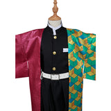 Demon Slayer: Kimetsu no Yaiba Halloween Carnival Suit Tomioka Giyuu Cosplay Costume Kids Kimono Outfits
