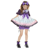 Kids  Demon Slayer Kochou Shinobu Dress Outfits Cosplay Costume Halloween Carnival Suit Re-creation Design