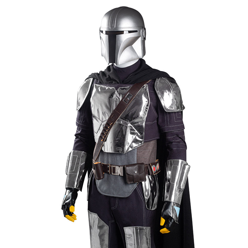 The Mando S2 Beskar Armor Halloween Carnival Suit Cosplay Costume Coat Uniform Outfit