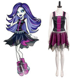 Monster High Spectra Vondergeist Cosplay Costume Dress Halloween Outfits Carnival Suit