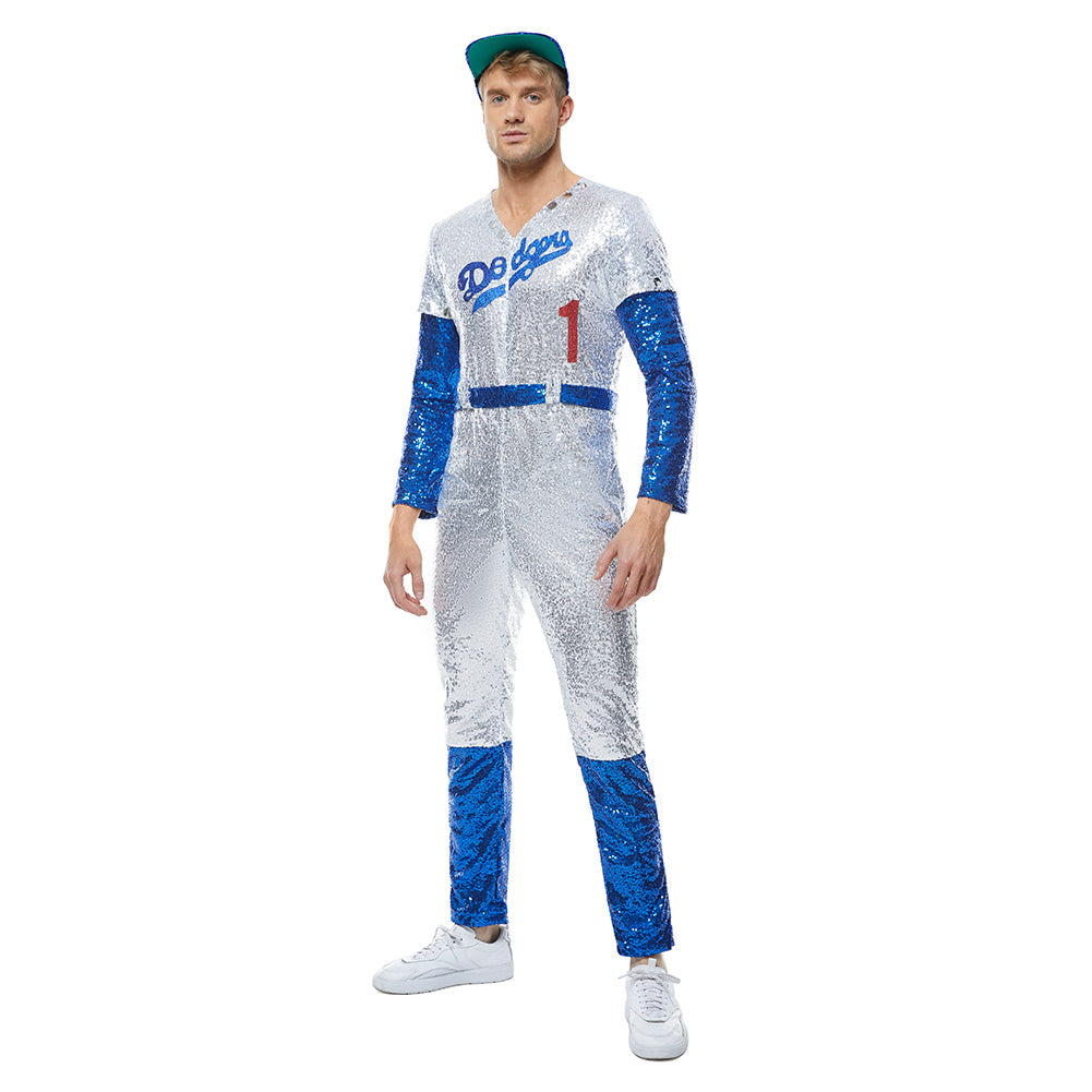 Rocketman Elton John Dodgers Baseball Uniform Cosplay Costume Cosplayskyca 9771