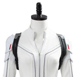 Shield Avengers Black Widow 2021 Movie Natasha Romanoff White Suit Cosplay Costume