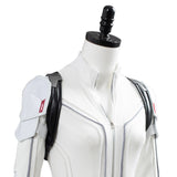 Shield Avengers Black Widow 2021 Movie Natasha Romanoff White Suit Cosplay Costume