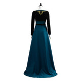 Anna Long Gown Coronation Costume Queen Frozen 2 Uniform Cosplay Costume